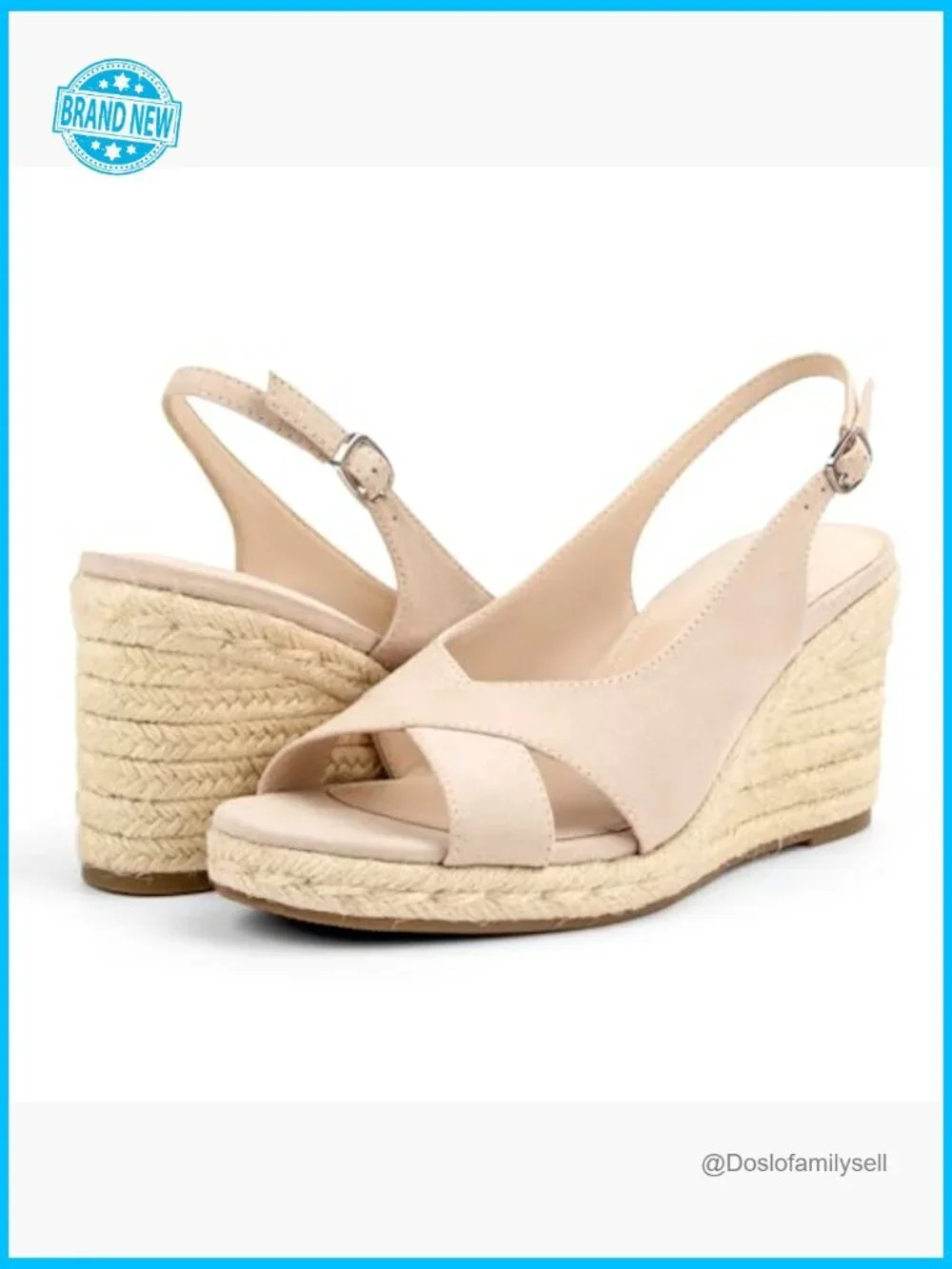Wedge Sandals Espadrille Platform Comfort Open Toe Adjustable Slingback Wedges